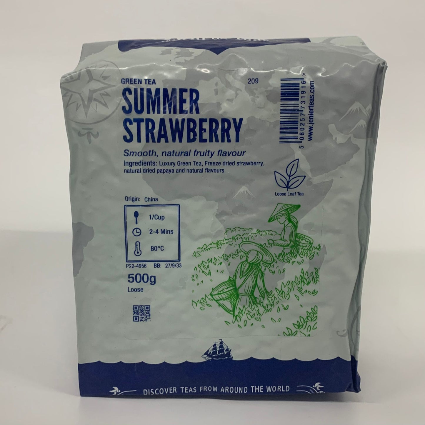 Strawberry Green Tea 1Kg - Y0040