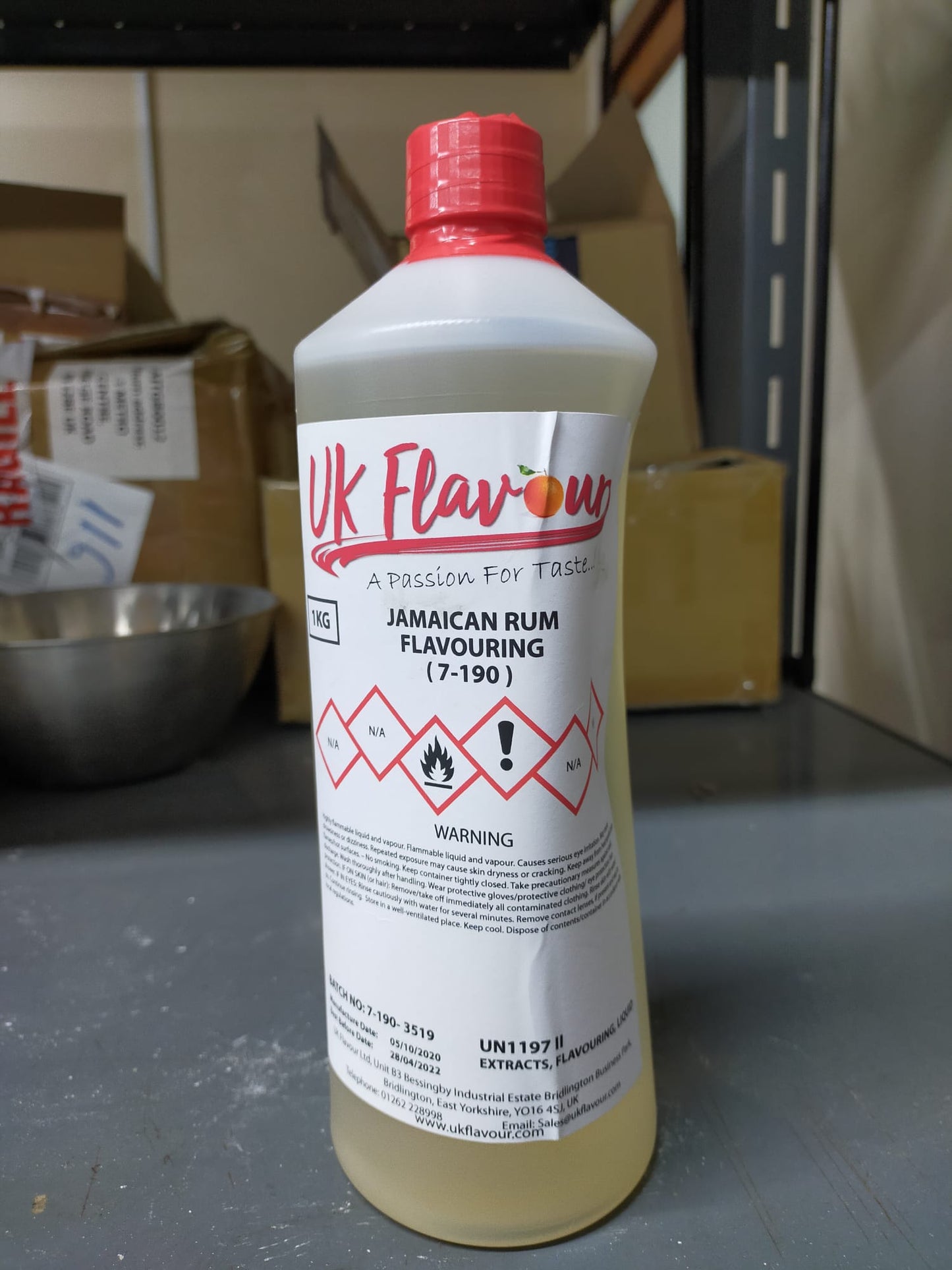 Jamaican Rum (7-190) Flavour Concentrate 1L - Y0086