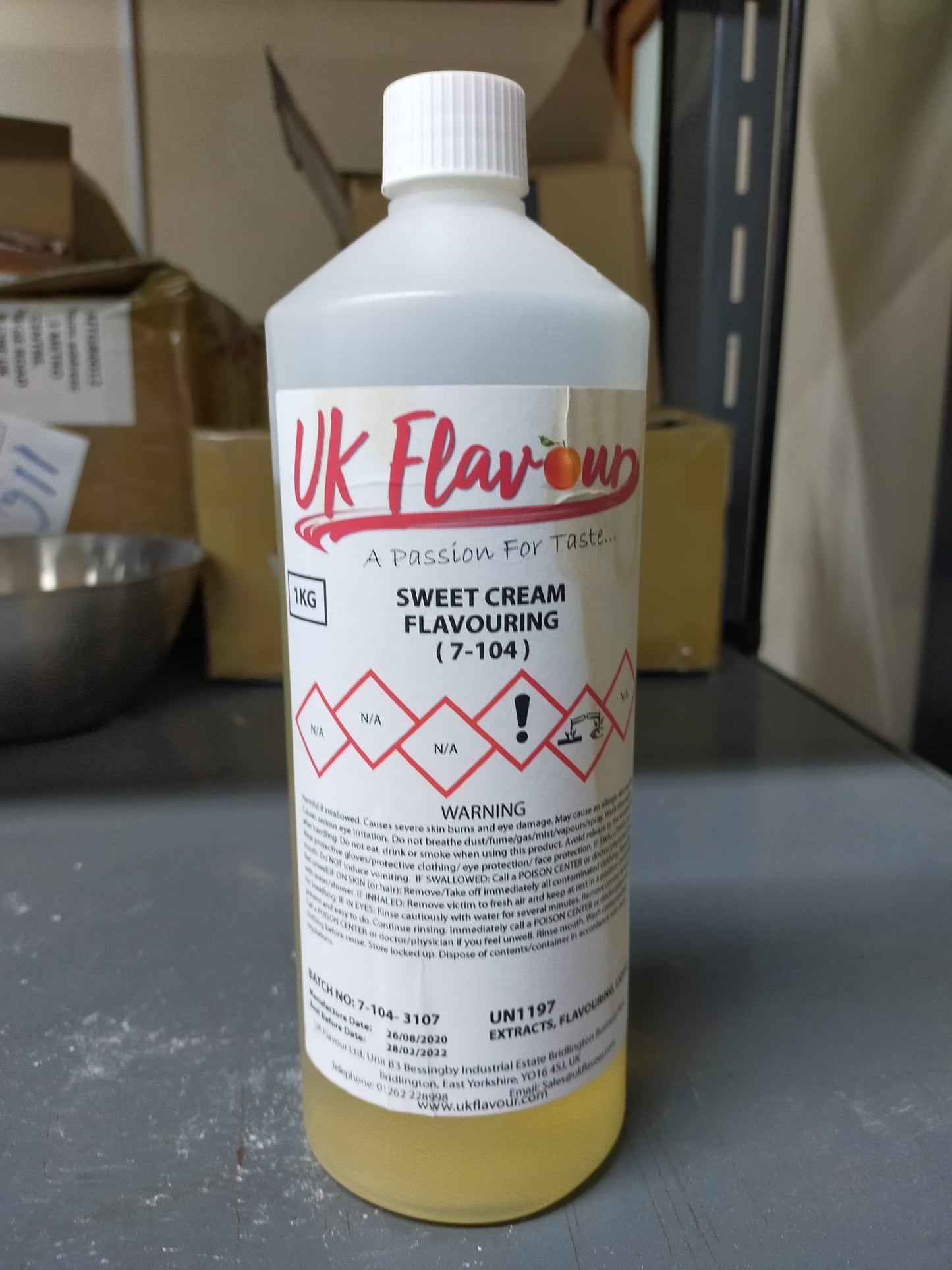 Sweet Cream (7-104) Flavour Concentrate 1L - Y0127